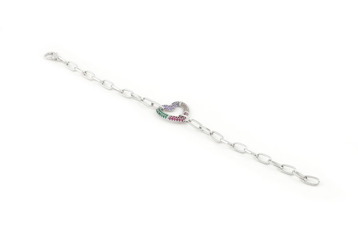 Heliophilia Silver Pulsera CBL9338 Plateada con Circón Heliophilia Silver Pulsera CBL9338 Plateada con Circón